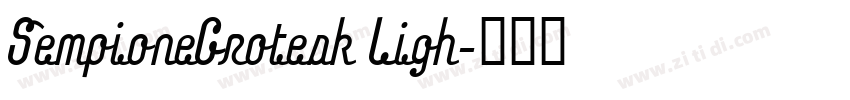 SempioneGrotesk Ligh字体转换